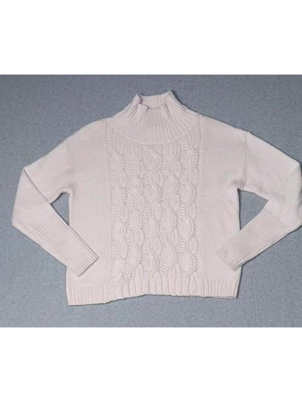 White House Black Market WHBM Long Sleeve Wool Blend Sweater Womens Size Medium